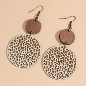 3/$30 NEW! Boho Hollow Out Round Drop Earrings Cute Summer